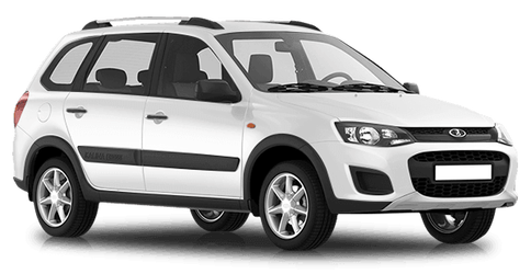 Lada Kalina cross Белое облако