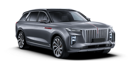 Hongqi E-HS9 Серебристый с черной крышей/Polar Night Black+Glacier Silver